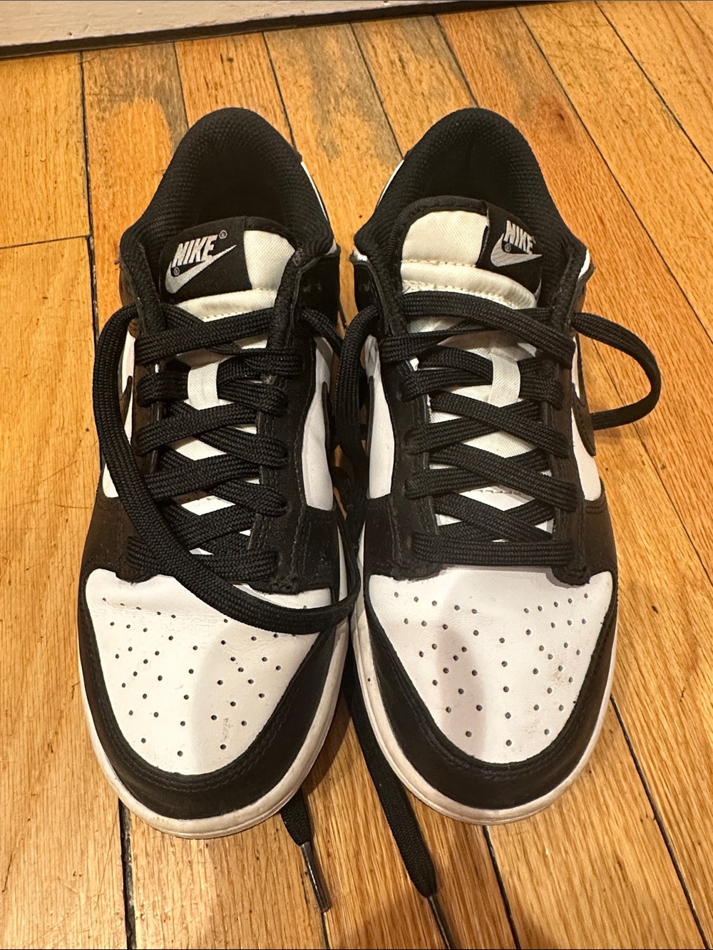 Nike Panda Black and White Low Top Sneakers